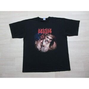 Vintage Deicide T Shirt (XL) Jesus "Scars of the Crucifix" Death Metal Tour Y2K